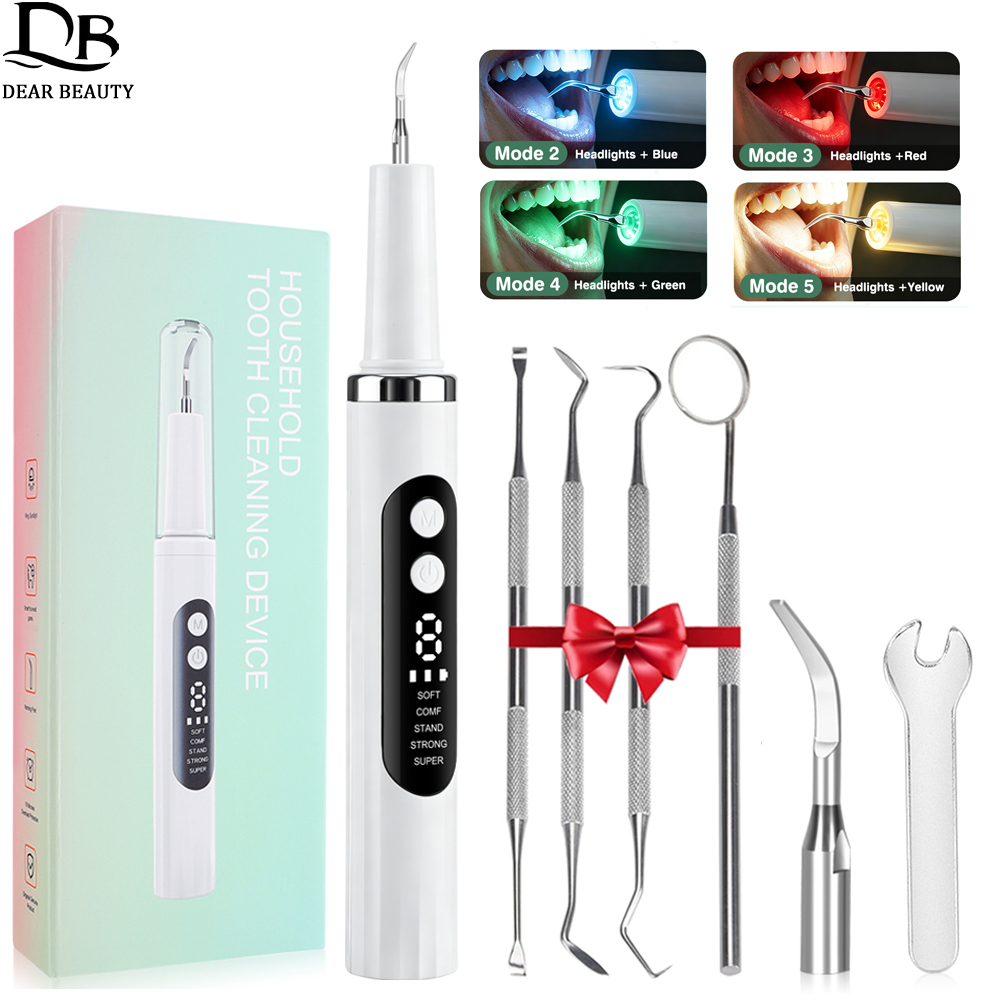 Teeth Whitening Mouthwash - Electric Tooth Cleaner Ultrasonic Dental Scaler