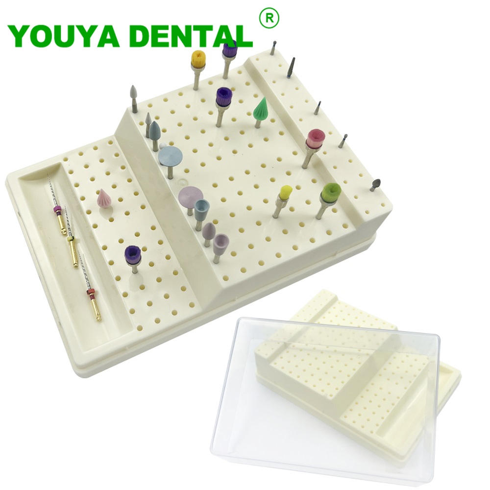 Teeth Whitening Gel For Trays - 168 Holes Plastic Dental Burs Box