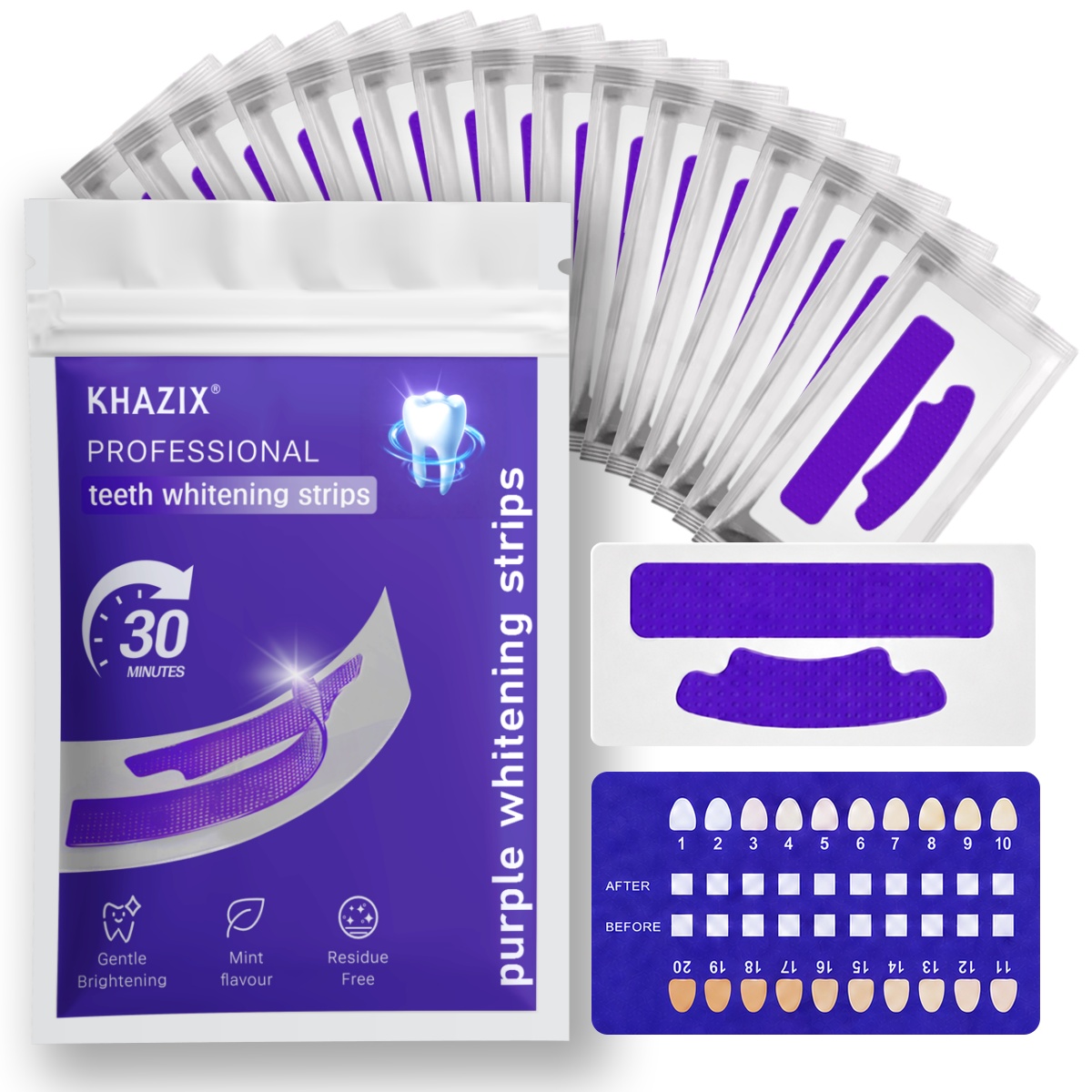 Teeth Whitening Strips Crest - 7PCS Teeth Whitening Strips for Whiter-Looking