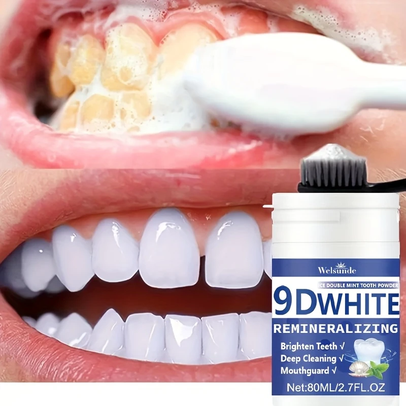 Teeth Whitening Diy - 9D White Remineralizing Hydroxyapatite Tooth Powder,