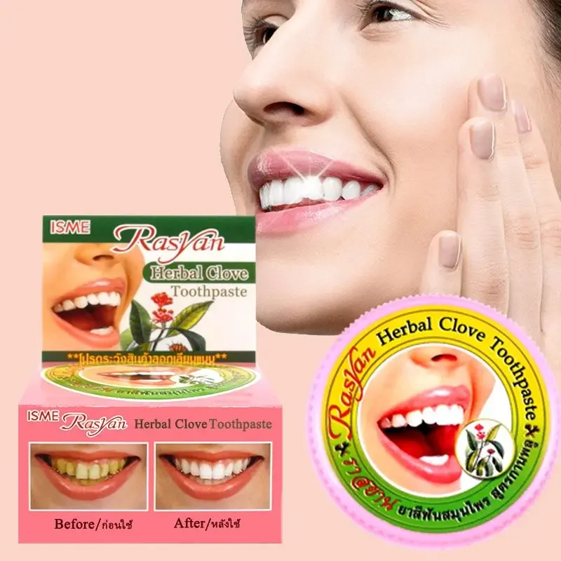 Teeth Whitening Diy - Thai Clove/coconut Tooth Powder Rasyan Removal