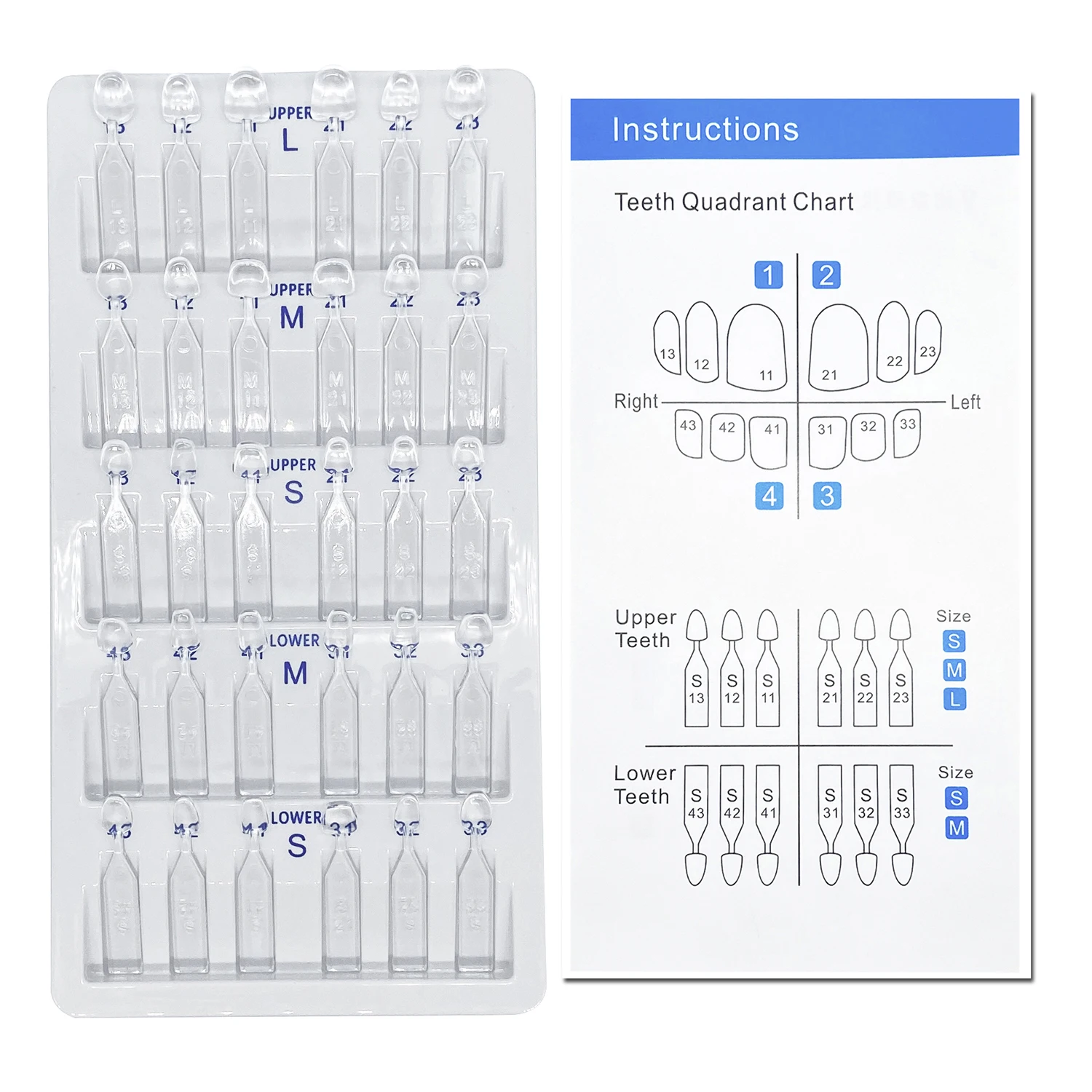 32pcs/Set Dental Veneer Mould  - đánh giá và giá Teeth Whitening Veneers
