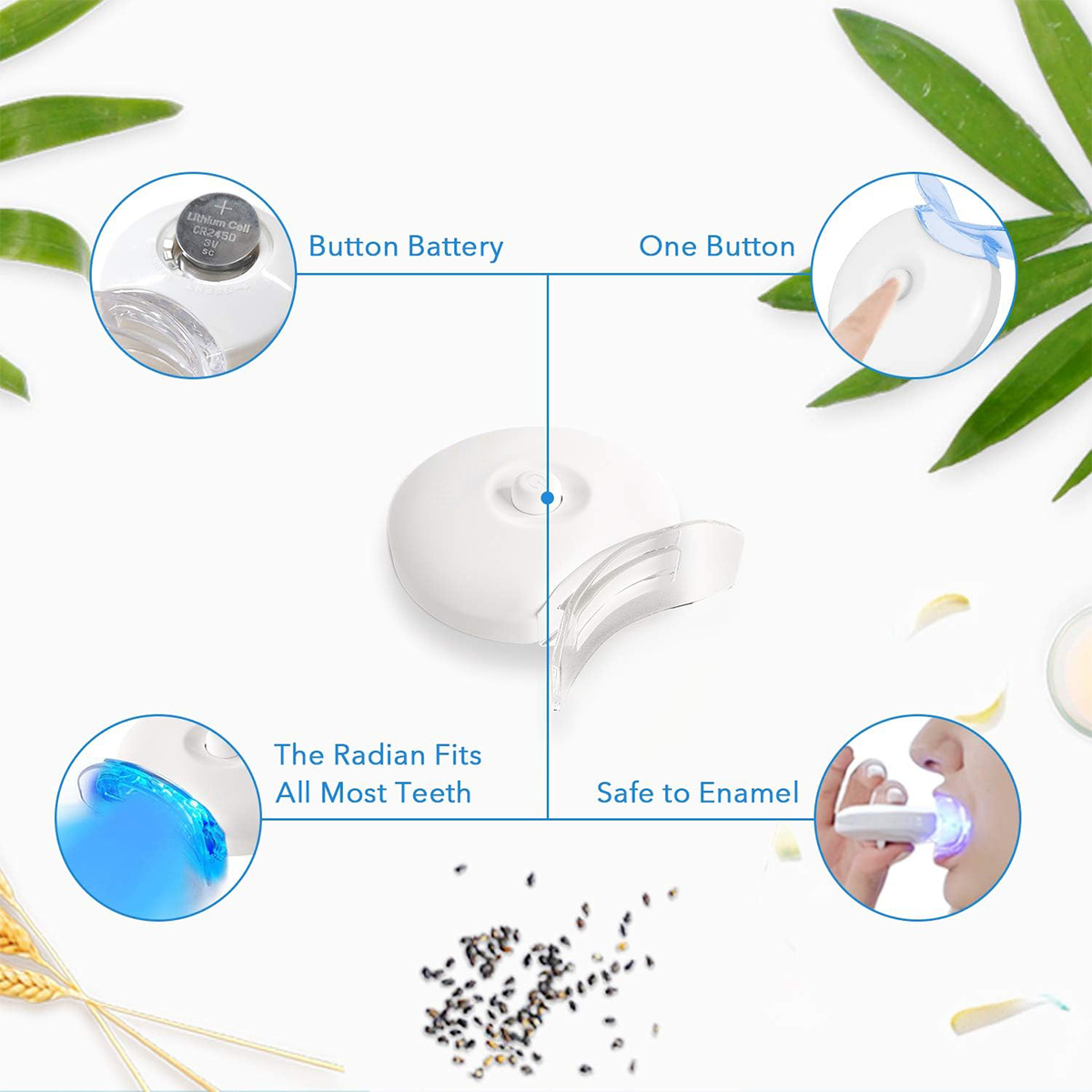 Teeth Whitening Kit - 5X LED L - đánh giá và giá Teeth Whitening Kit At Home