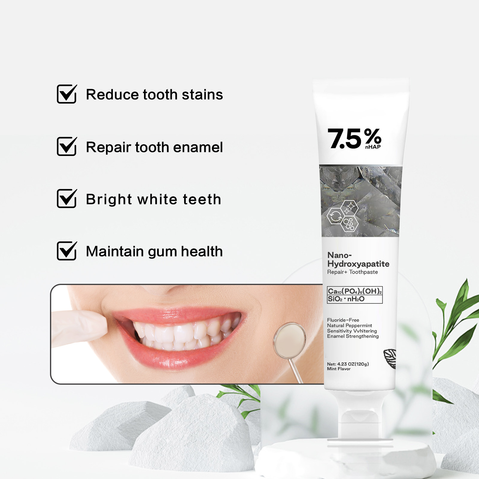Nano Hydroxyapatite Toothpaste - đánh giá và giá Remineralizing Toothpaste