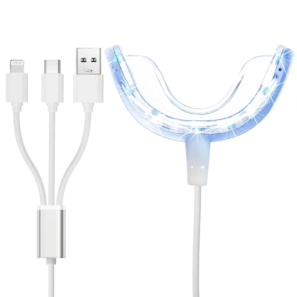 Teeth Whitening Enhancer Light - đánh giá và giá Led Mouth Tray