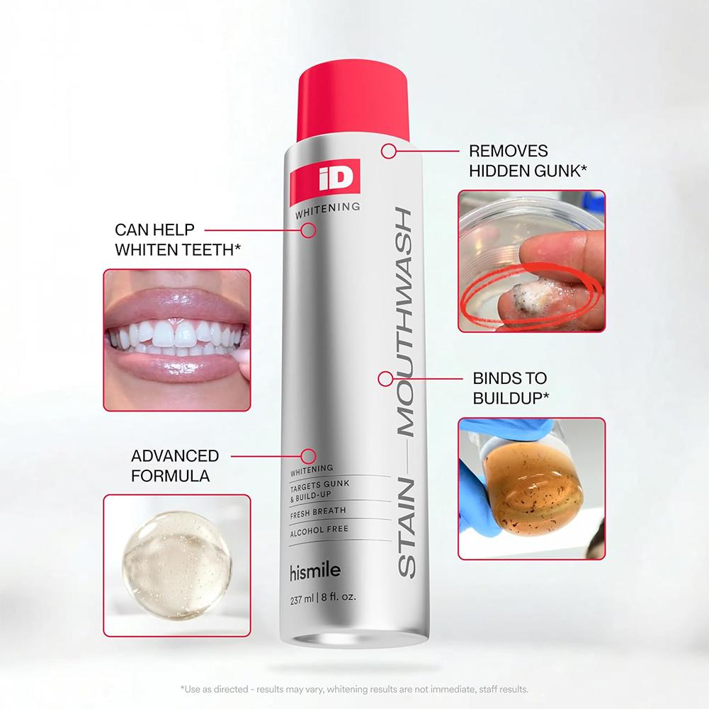 Hismile iD Alcohol Free Mouthw - đánh giá và giá Teeth Whitening Mouthwash