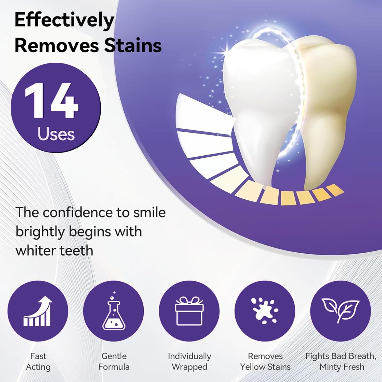 7pcs Premium Purple Whitening  - đánh giá và giá Teeth Whitening Kit At Home