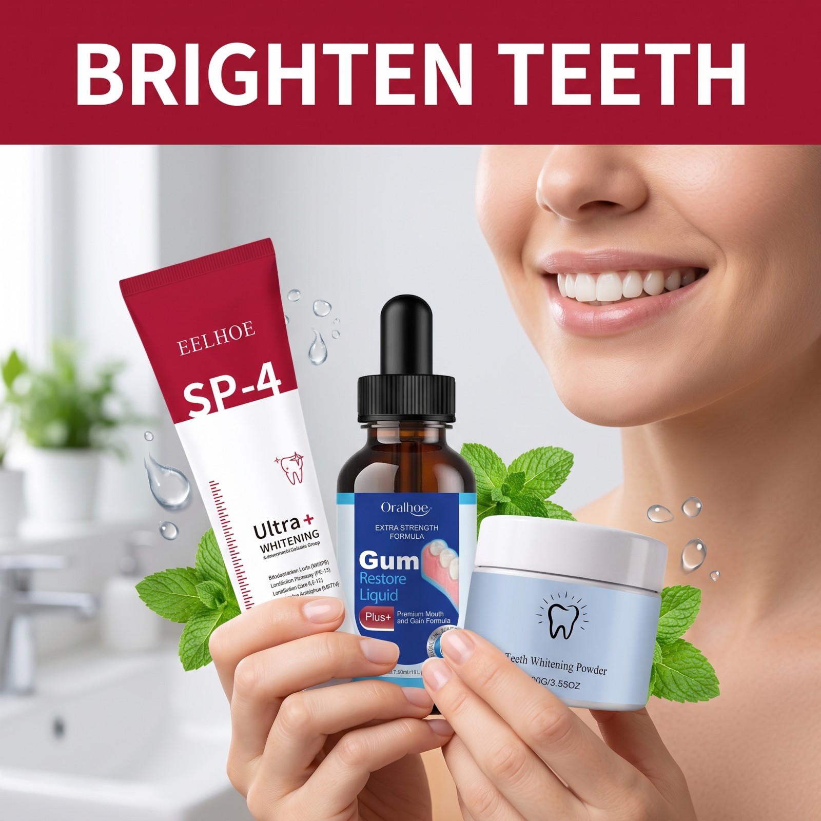 Oral Care Combo Set Whitening  - đánh giá và giá Teeth Whitening Gels Used By Dentists