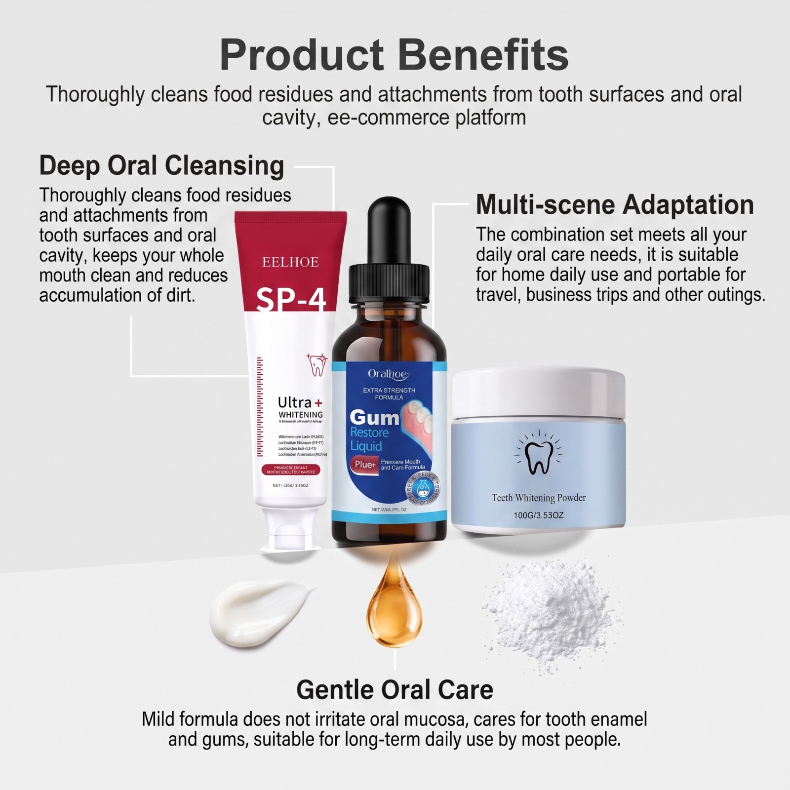 Oral Care Combo Set Whitening  - đánh giá và giá Teeth Whitening Gels Used By Dentists