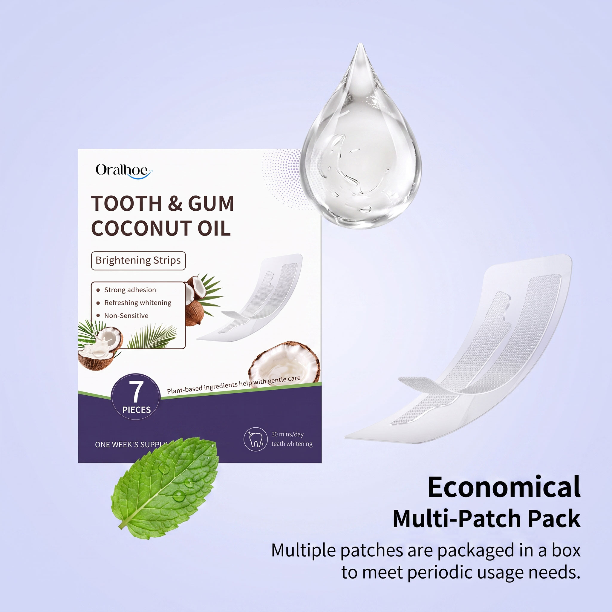 Coconut Oil Teeth Strips Fresh - đánh giá và giá Teeth Whitening With Coconut Oil