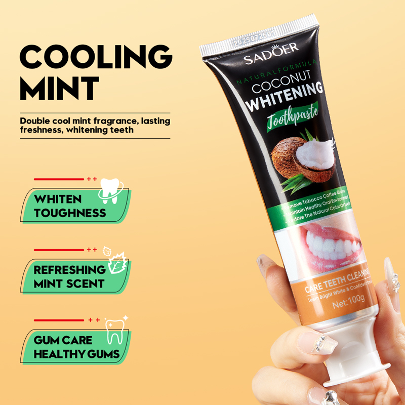 SADOER Coconut Oil Teeth White - đánh giá và giá Teeth Whitening With Coconut Oil