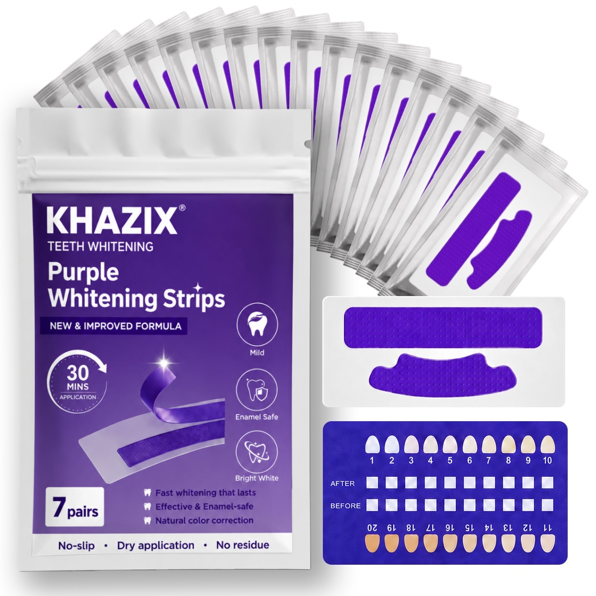 7 pairs Teeth Whitening Strips - đánh giá và giá Teeth Whitening Strips Crest