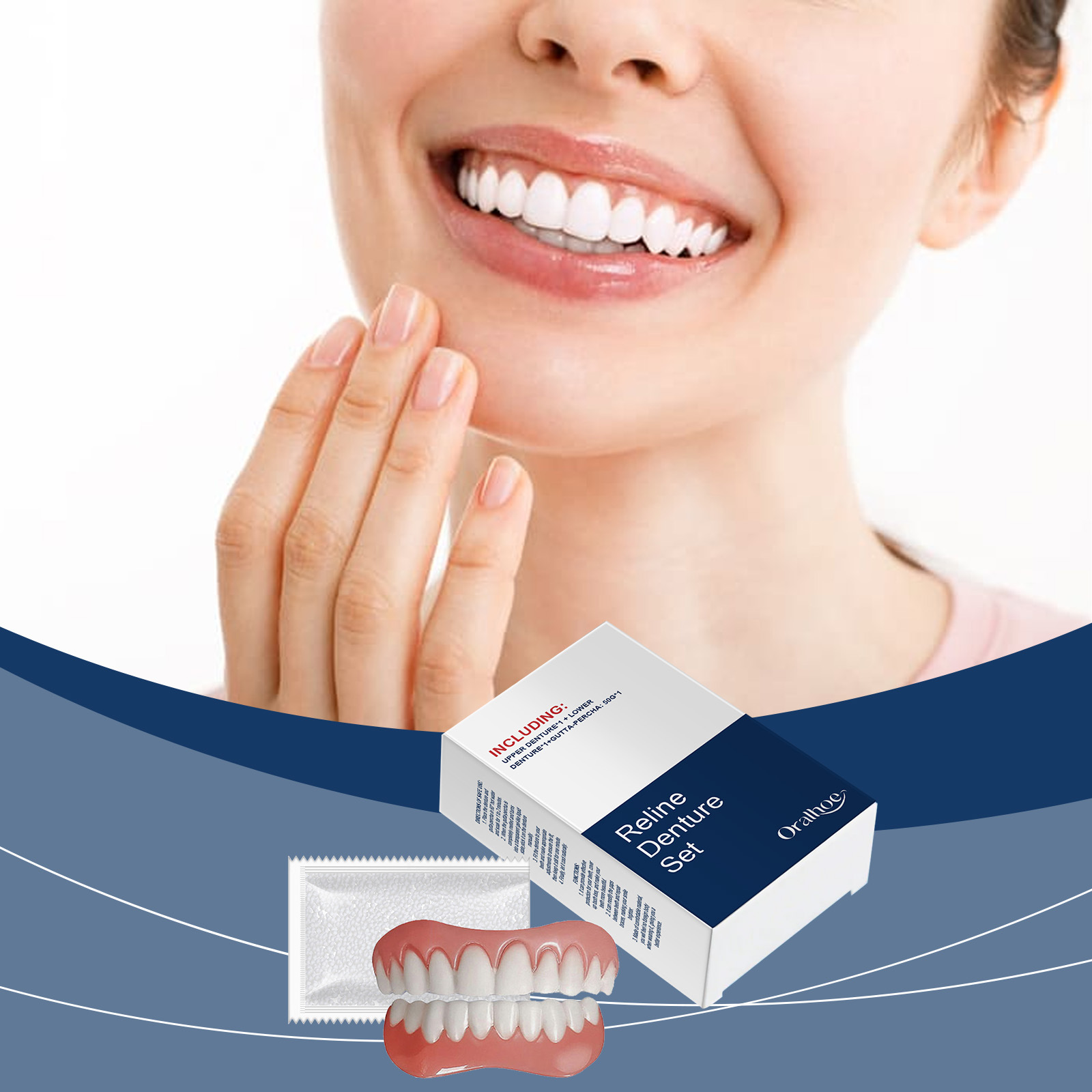False Teeth Dentures Temporary - đánh giá và giá Teeth Whitening Veneers