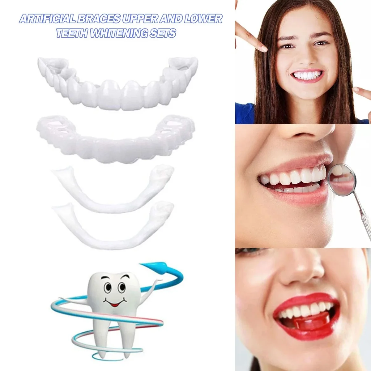 Teeth Veneers Whitening Dentur - đánh giá và giá Teeth Whitening Veneers