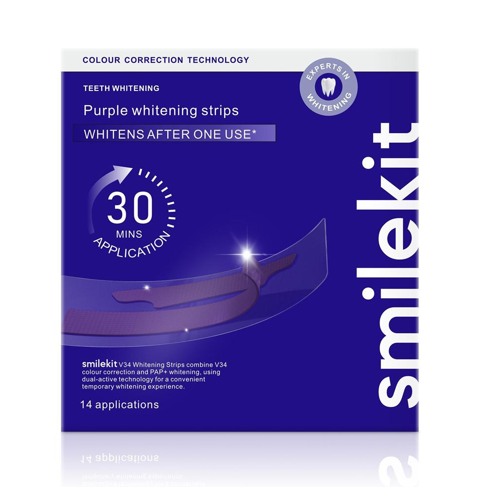 Smilekit Teeth Whitening Stri - đánh giá và giá Teeth Whitening Strips Crest