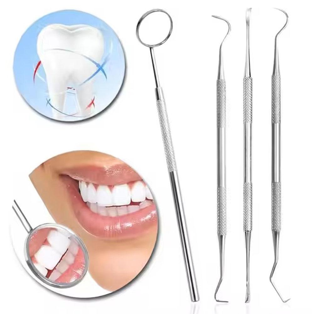 4PCS Oral Care Tool Kit Stainl - đánh giá và giá Teeth Whitening Mouthwash