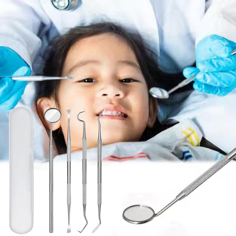 4PCS Oral Care Tool Kit Stainl - đánh giá và giá Teeth Whitening Mouthwash