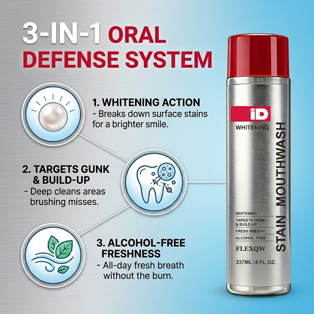 Hismile ID Whitening Stain Mou - đánh giá và giá Teeth Whitening Mouthwash