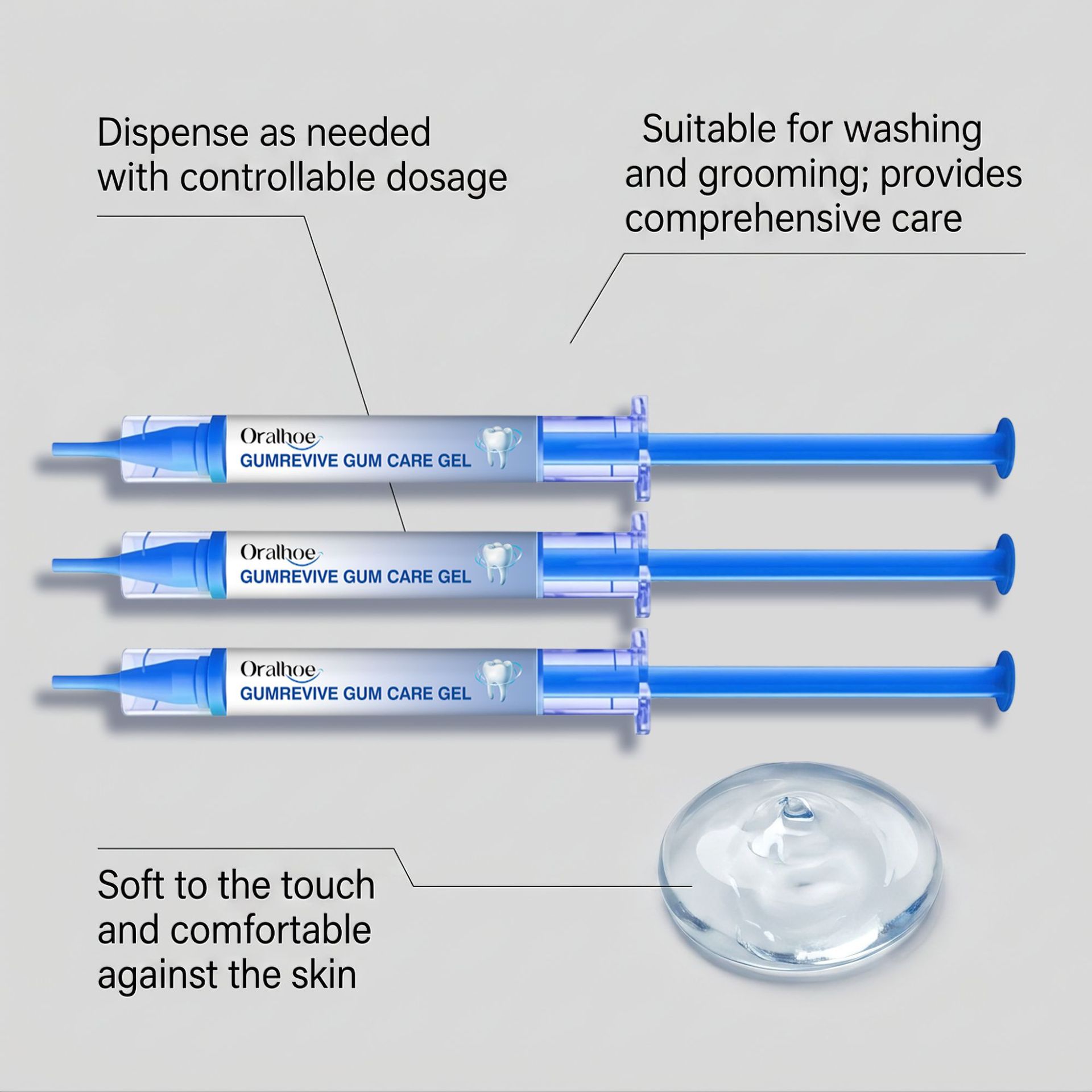Oral Care Gel 3Pcs Gum Cleanin - đánh giá và giá Teeth Whitening Kit At Home