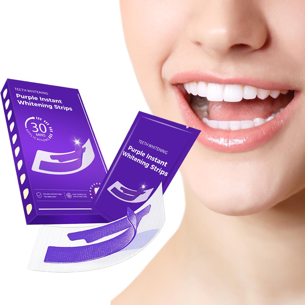 42Pairs Purple Teeth Whitening - đánh giá và giá Teeth Whitening Strips Crest