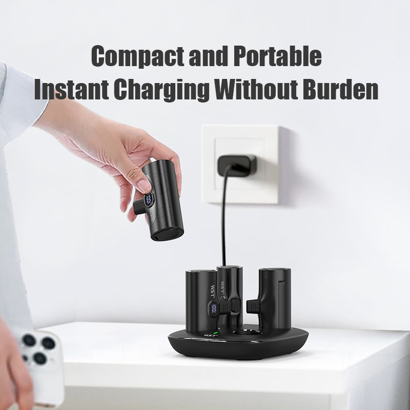 4pcs Portable Mini Power Bank  - đánh giá và giá Led Mouth Tray
