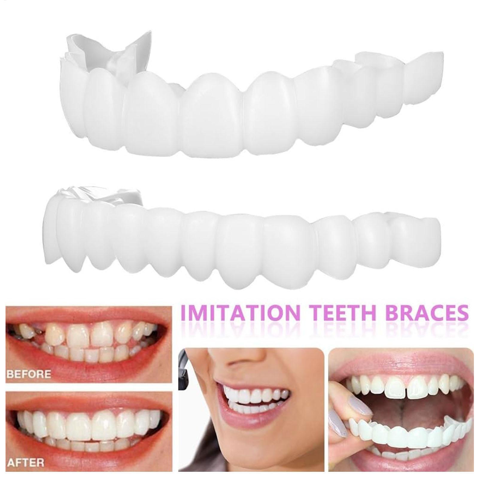 2pcs Men Women Temporary Teeth - đánh giá và giá Teeth Whitening Veneers