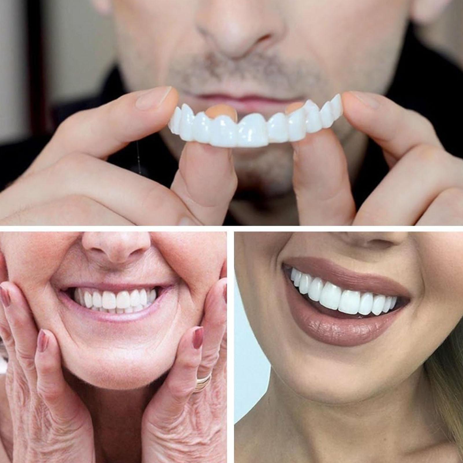 2pcs Men Women Temporary Teeth - đánh giá và giá Teeth Whitening Veneers