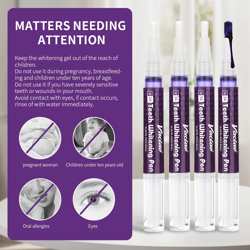 Vaclav V34 Purple teeth whiten - đánh giá và giá Teeth Whitening Gels Used By Dentists