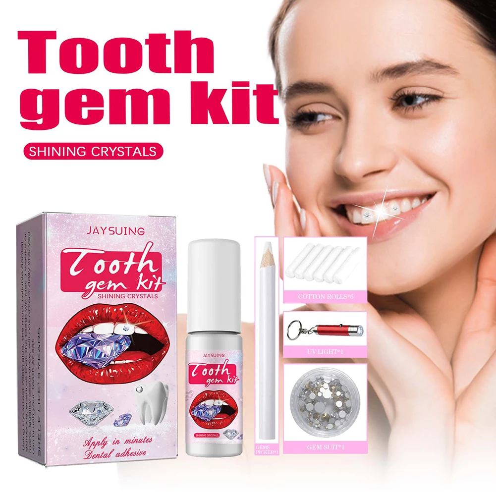 DIY Tooth Gems Kit with Crysta - đánh giá và giá Teeth Whitening Kit At Home