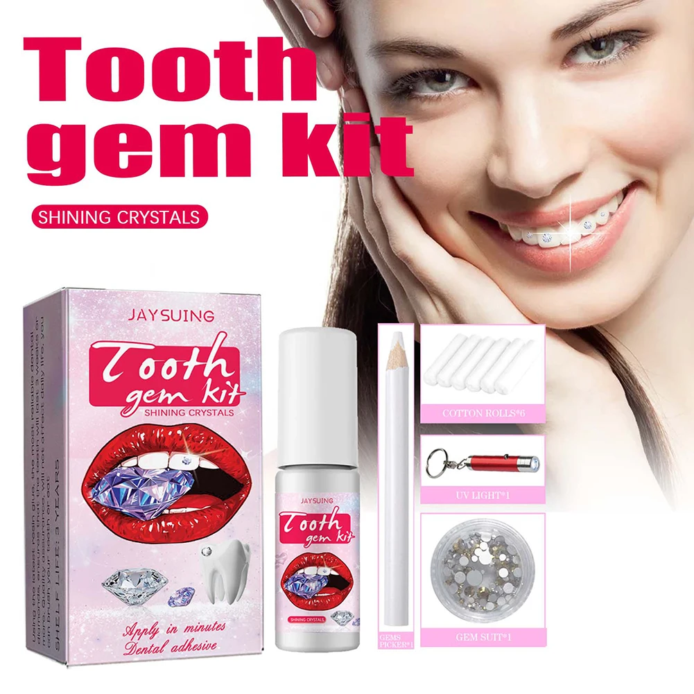 DIY Tooth Gems Kit with Crysta - đánh giá và giá Teeth Whitening Kit At Home