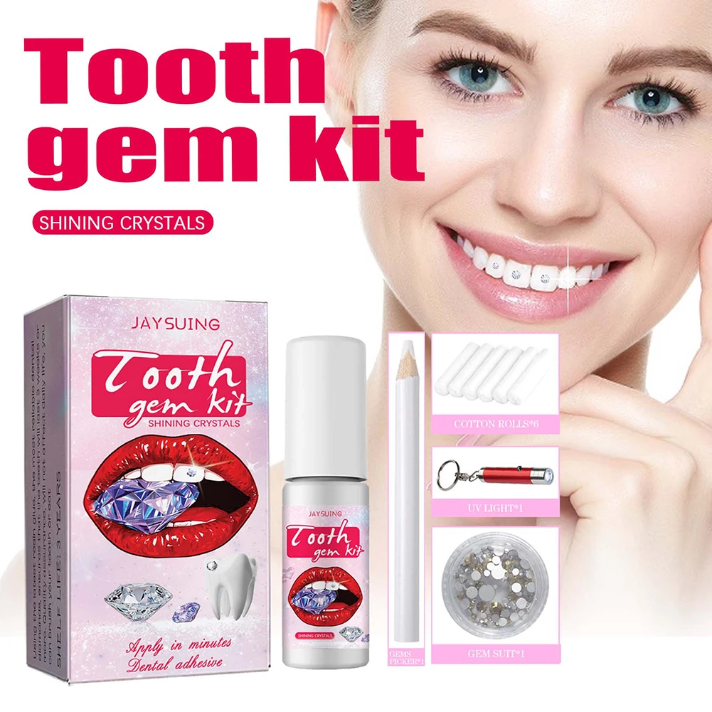 DIY Tooth Gems Kit with Crysta - đánh giá và giá Teeth Whitening Kit At Home